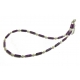 Purple Sugilite and Pearl Beaded Necklace